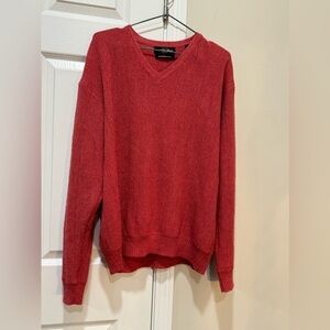 Golden Bear Mens Sz L 100% Superfine Alpaca Vneck Sweater
